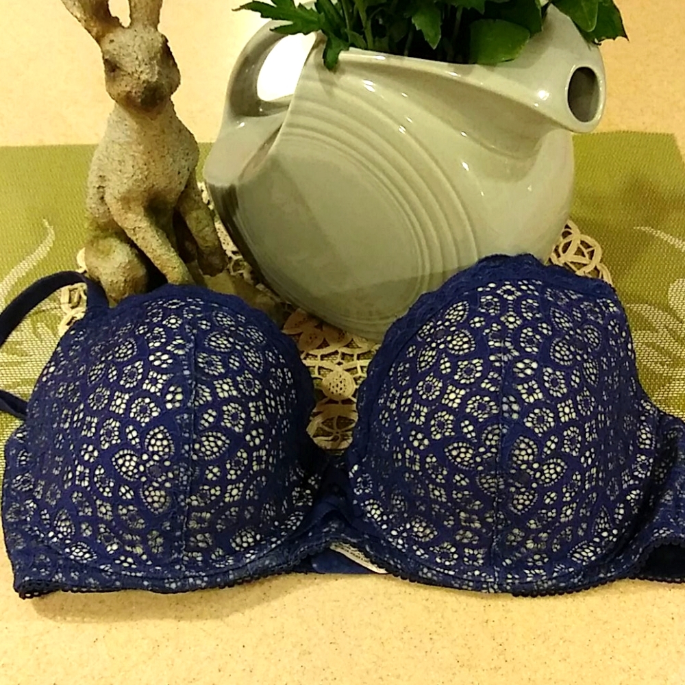 34DD Dream Angels Lined Demi in Blue